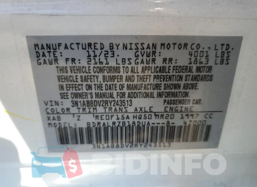 3N1AB8DV2RY243513 Photo# 13