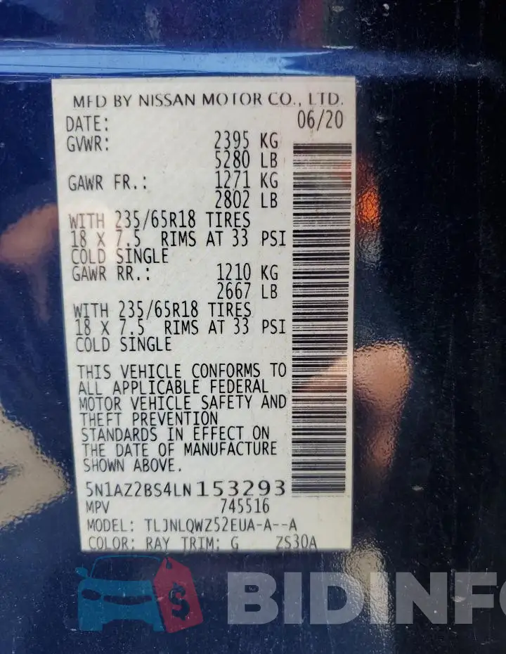 5N1AZ2BS4LN153293 Photo# 14