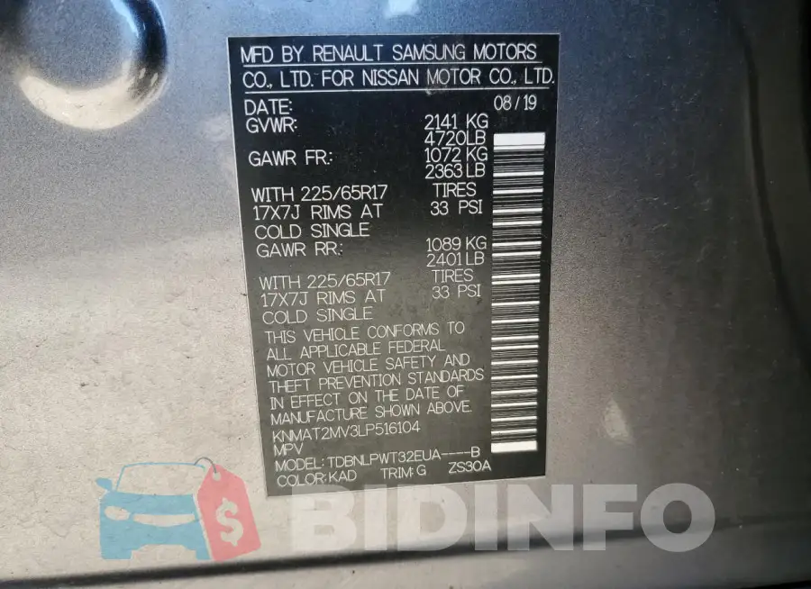 KNMAT2MV3LP516104 Photo# 13