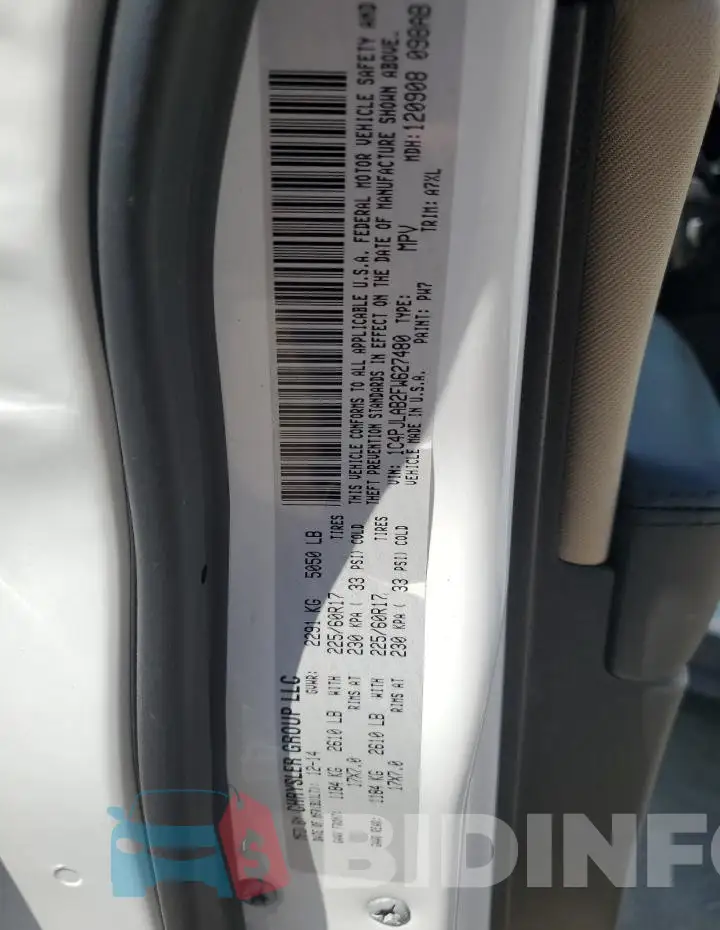 1C4PJLAB2FW627480 Photo# 13