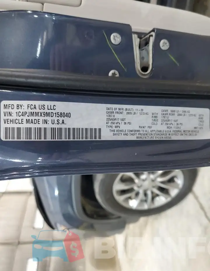1C4PJMMX9MD158040 Photo# 12