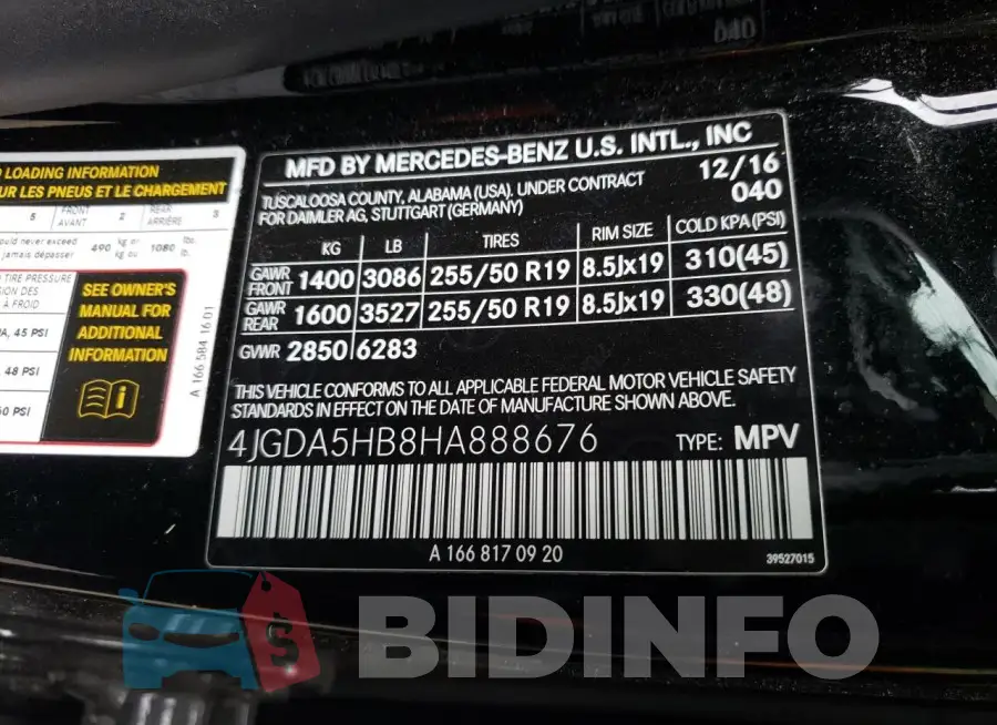 4JGDA5HB8HA888676 Photo# 13
