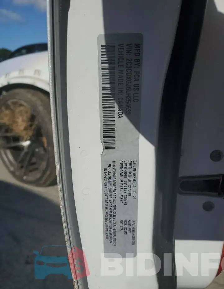 2C3CDXGJ6LH254633 Photo# 12