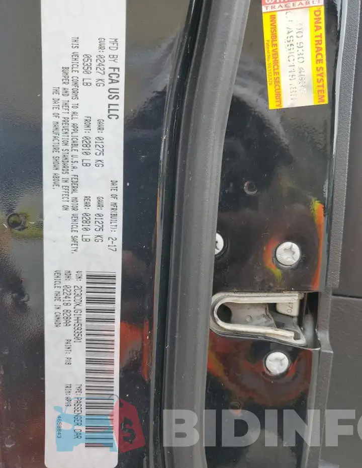 2C3CDXJG1HH593501 Photo# 13