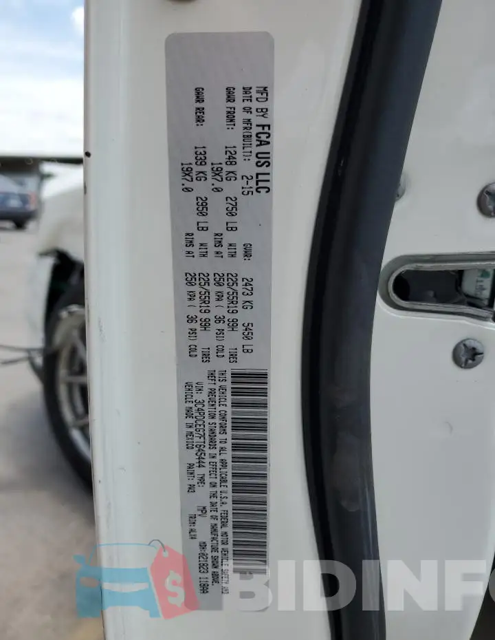 3C4PDCEG7FT645444 Photo# 13