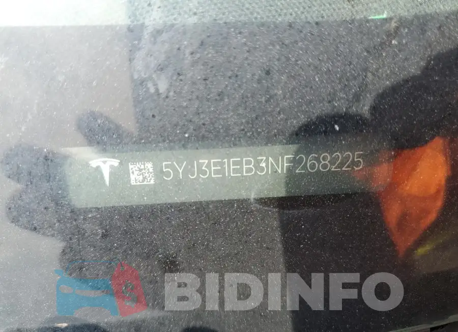 5YJ3E1EB3NF268225 Photo# 12
