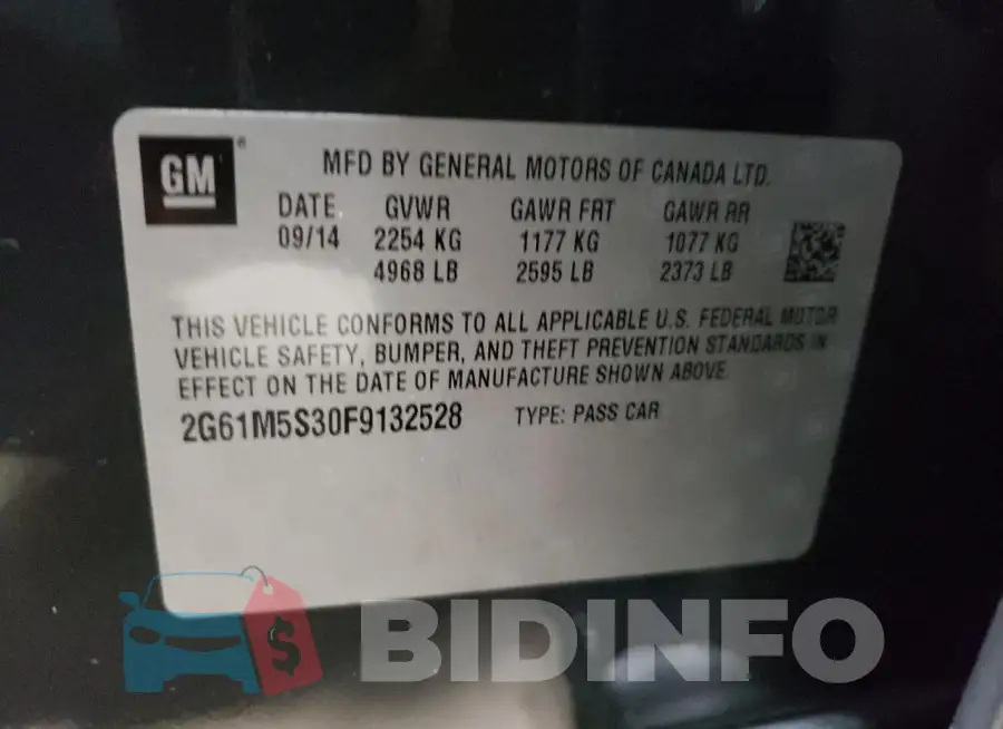 2G61M5S30F9132528 Photo# 12