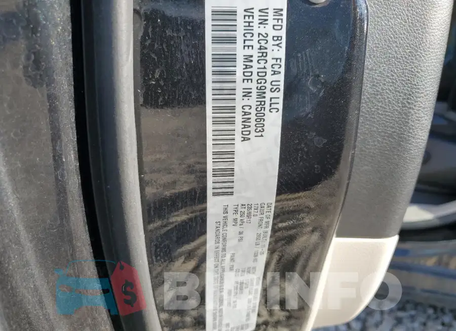 2C4RC1DG9MR506031 Photo# 13