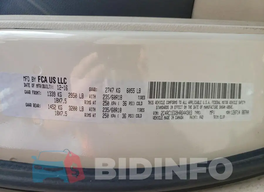2C4RC1EG9HR644303 Photo# 13