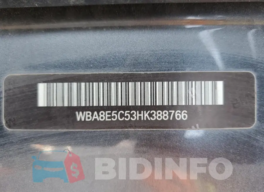 WBA8E5C53HK388766 Photo# 13