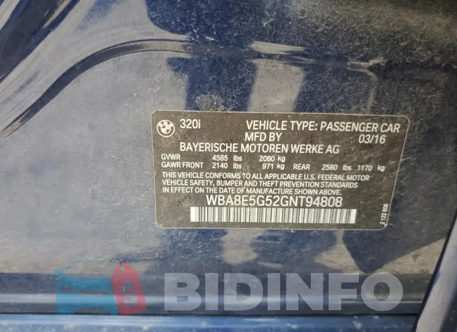 WBA8E5G52GNT94808 Photo# 12