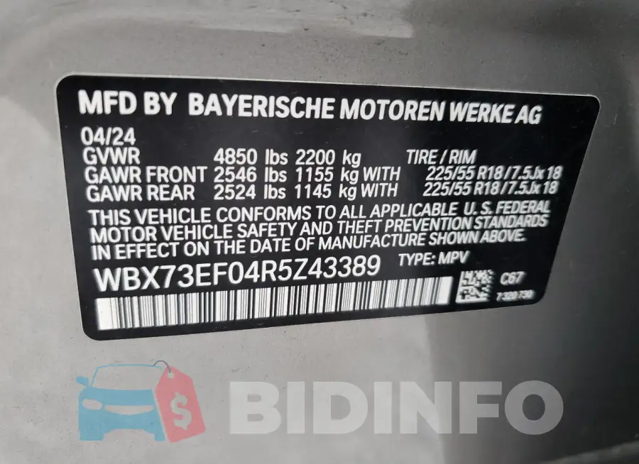 WBX73EF04R5Z43389 Photo# 13
