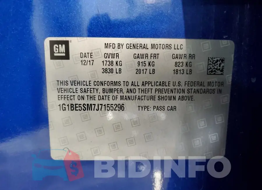1G1BE5SM7J7155296 Photo# 13