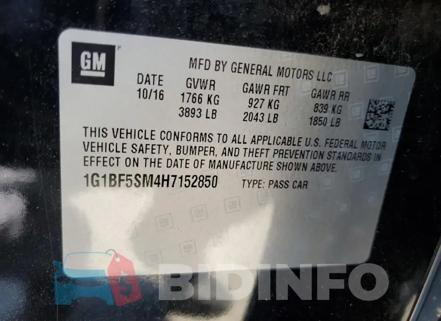1G1BF5SM4H7152850 Photo# 12