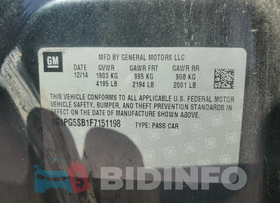 1G1PG5SB1F7151198 Photo# 12