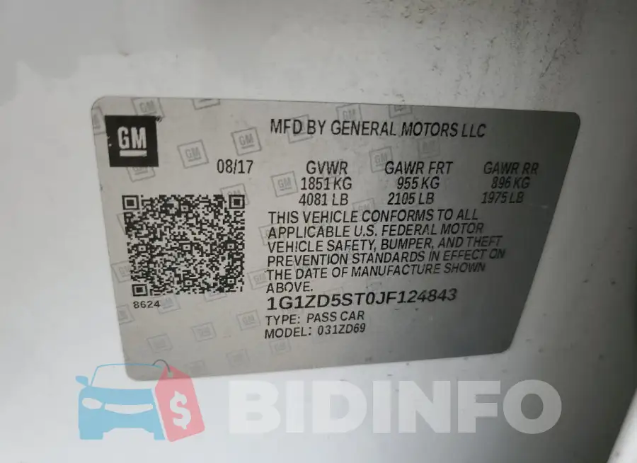 1G1ZD5ST0JF124843 Photo# 12