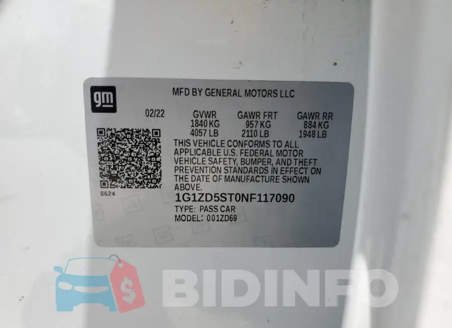 1G1ZD5ST0NF117090 Photo# 12
