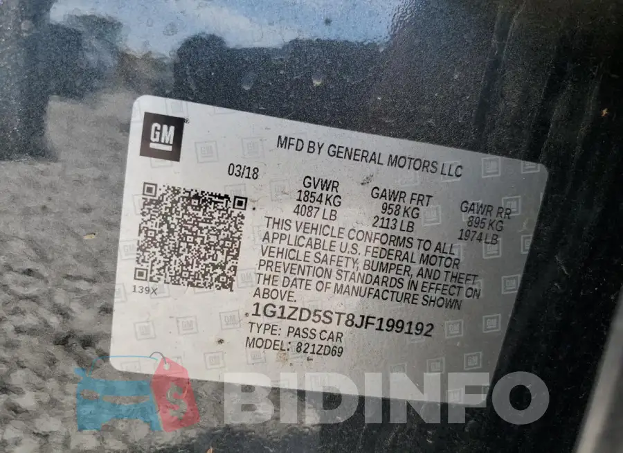 1G1ZD5ST8JF199192 Photo# 12