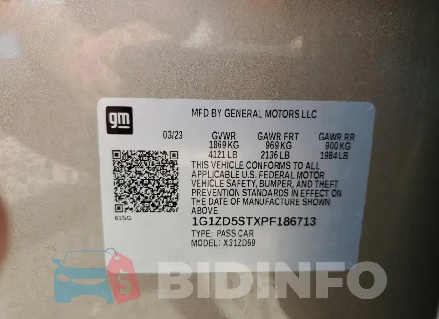 1G1ZD5STXPF186713 Photo# 12