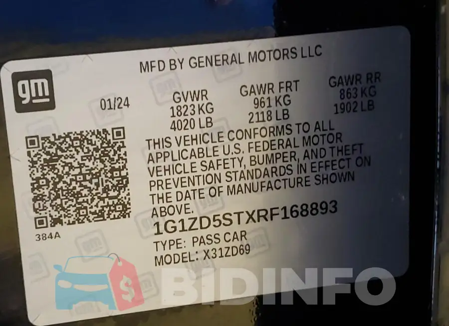 1G1ZD5STXRF168893 Photo# 13