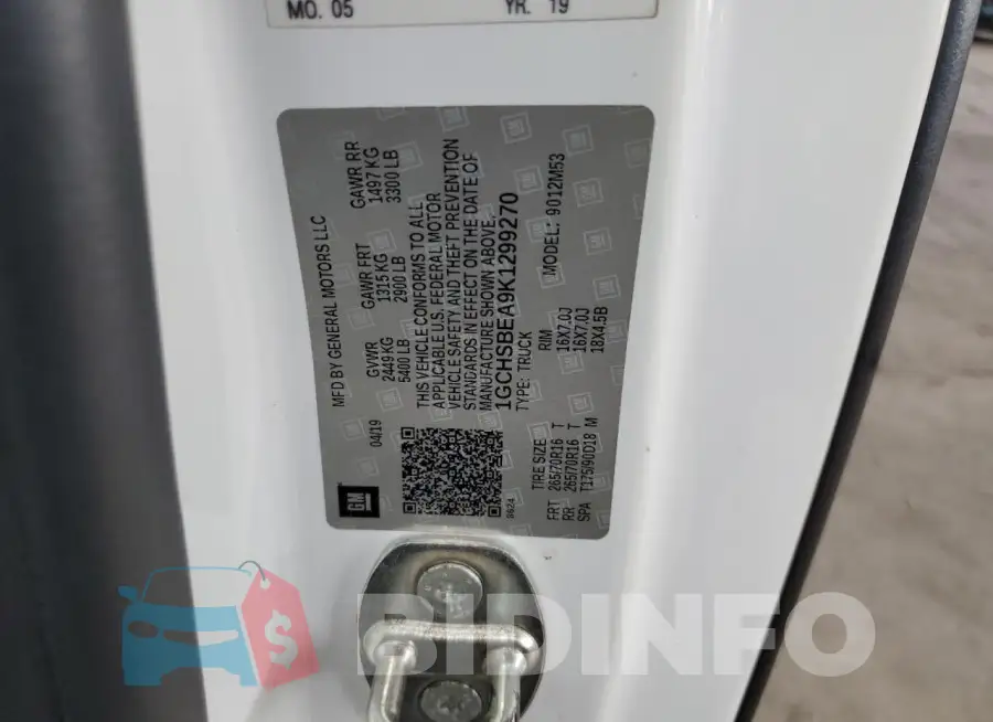 1GCHSBEA9K1299270 Photo# 12