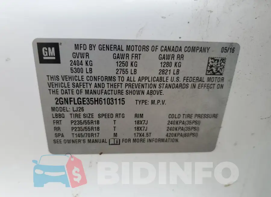 2GNFLGE35H6103115 Photo# 13