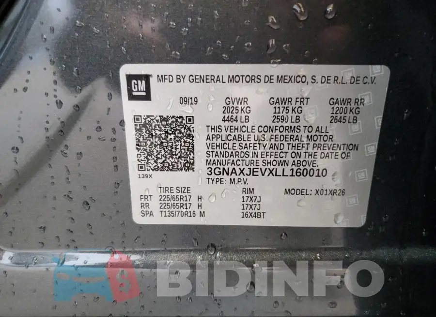 3GNAXJEVXLL160010 Photo# 14