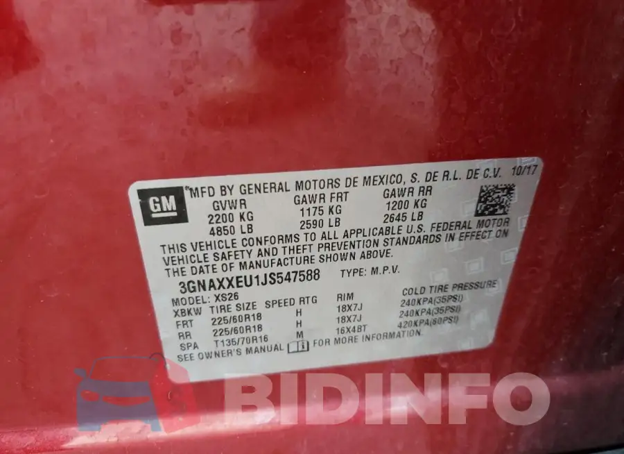 3GNAXXEU1JS547588 Photo# 13