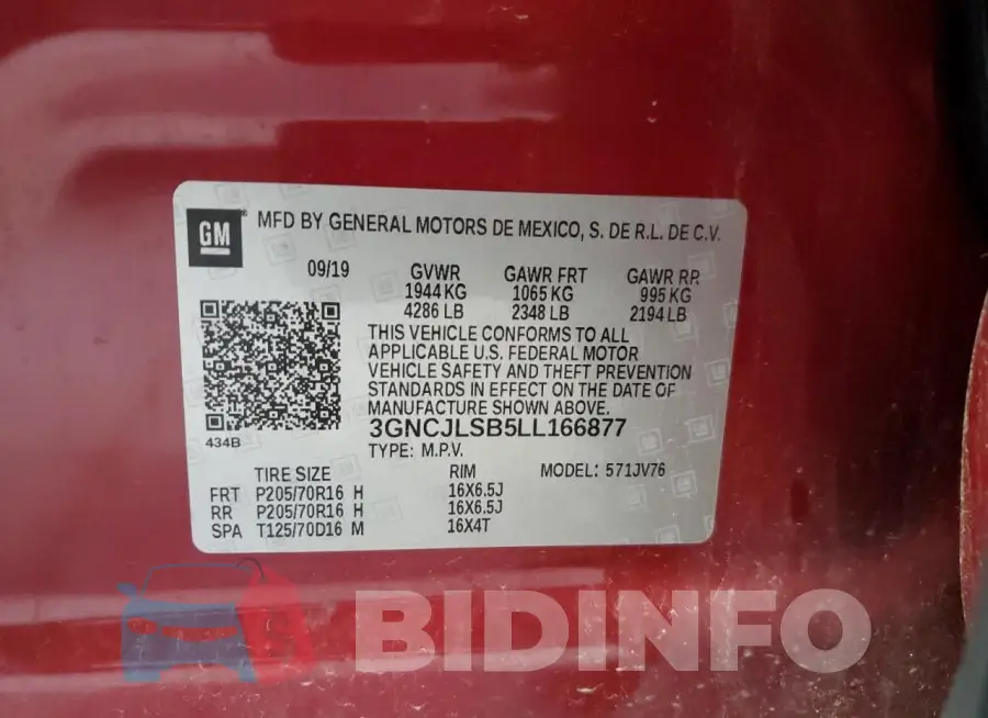 3GNCJLSB5LL166877 Photo# 12