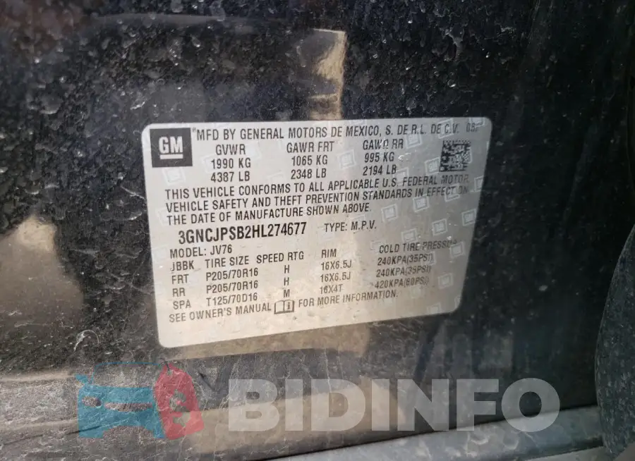 3GNCJPSB2HL274677 Photo# 12