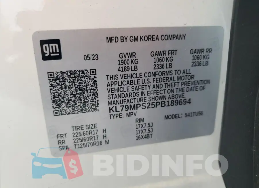 KL79MPS25PB189694 Photo# 12