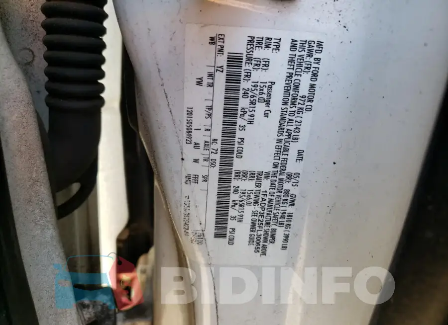 1FADP3E25FL300655 Photo# 12