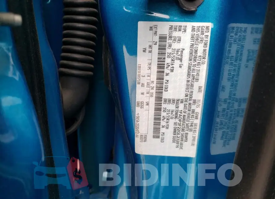 1FADP3F22GL232816 Photo# 12