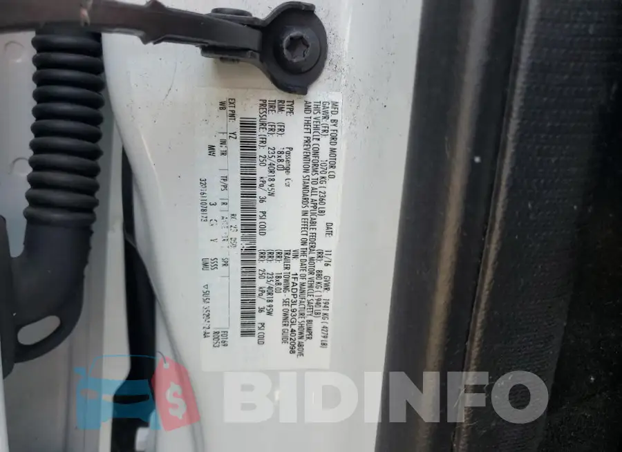 1FADP3L93GL402098 Photo# 12