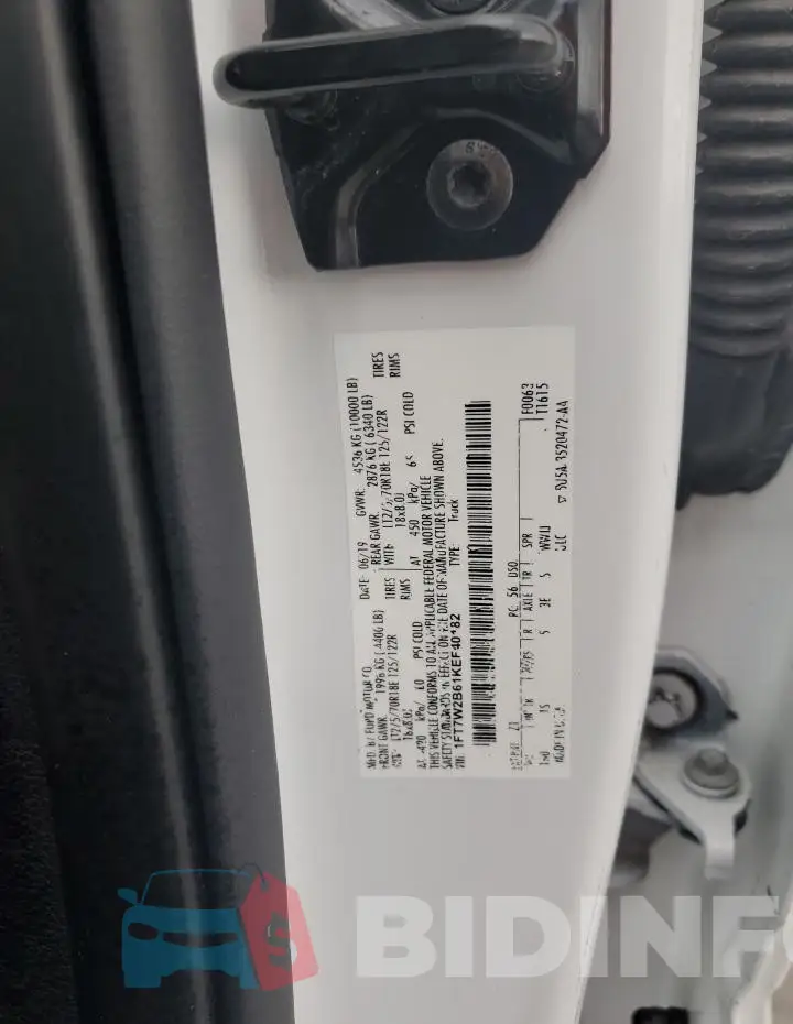 1FT7W2B61KEF40182 Photo# 12