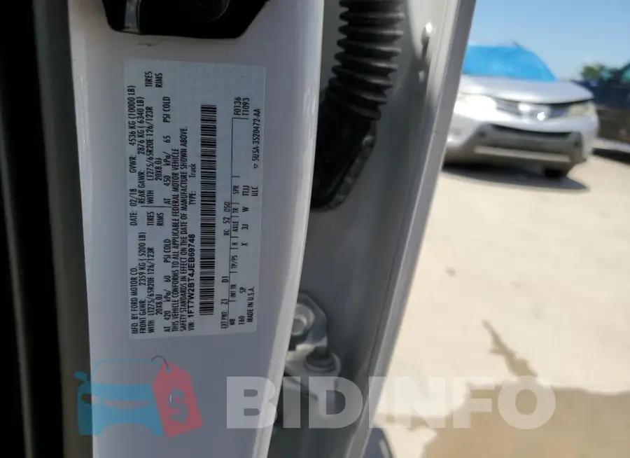 1FT7W2BT4JEB69748 Photo# 12