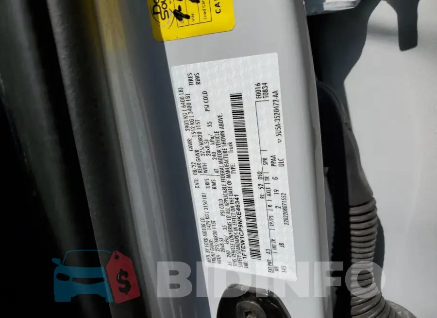 1FTEW1CP9NKE46341 Photo# 12