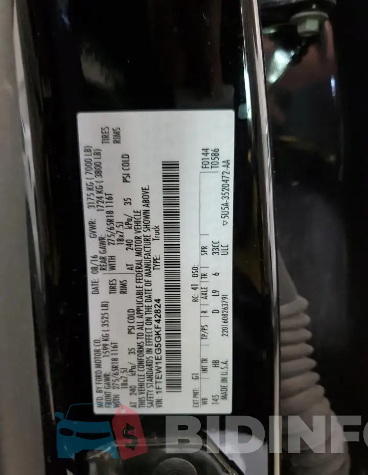 1FTEW1EG5GKF42824 Photo# 12
