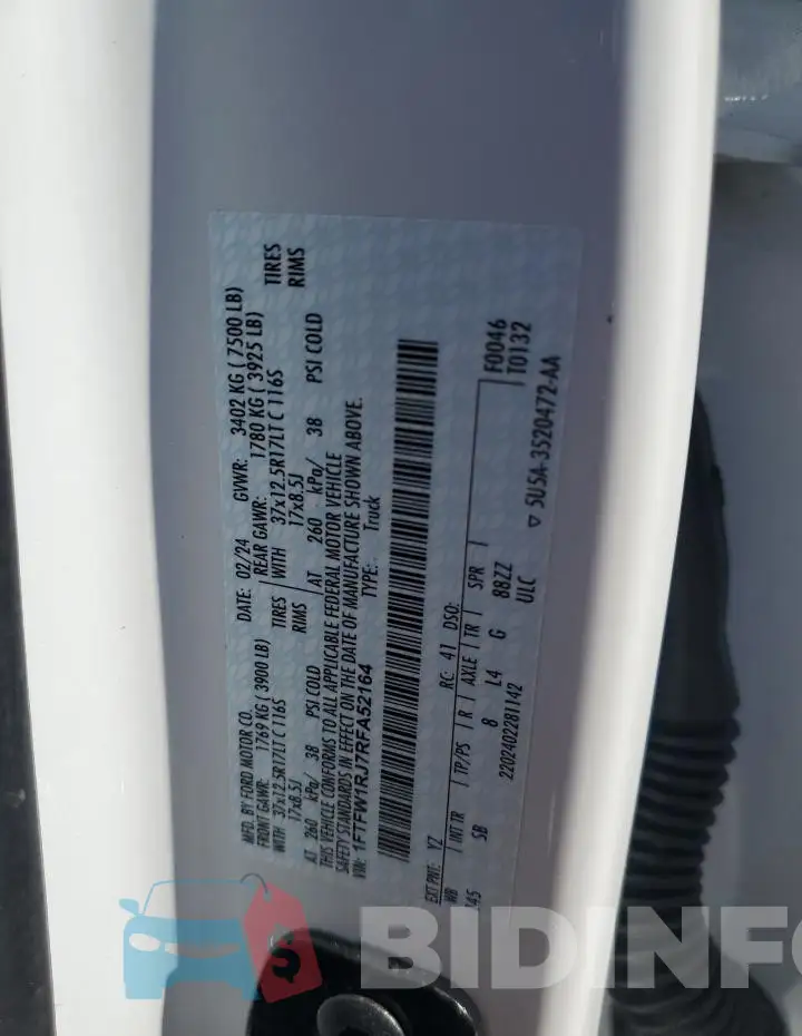 1FTFW1RJ7RFA52164 Photo# 12