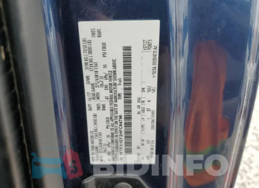1FTFX1EF2HFC84796 Photo# 12