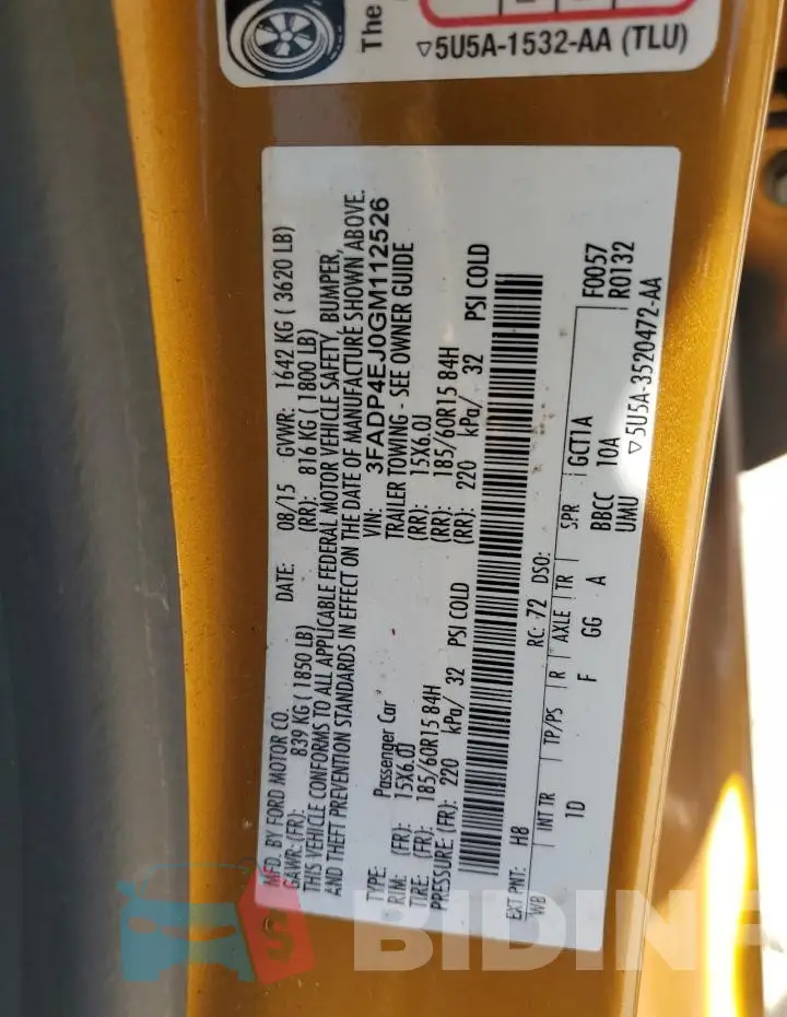 3FADP4EJ0GM112526 Photo# 12