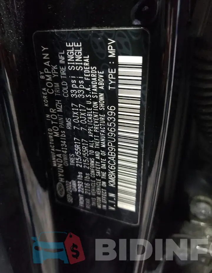 KM8K6CAB9PU965396 Photo# 13