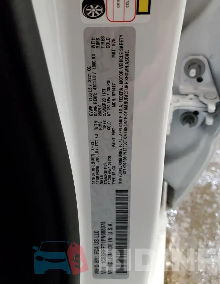 1C6SRFFT1PN688078 Photo# 13