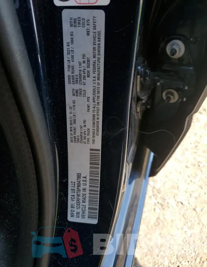 1C6SRFMT6PN647965 Photo# 12