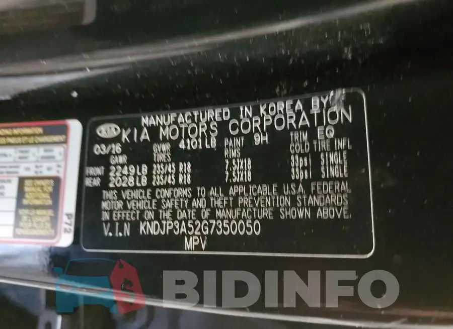 KNDJP3A52G7350050 Photo# 14