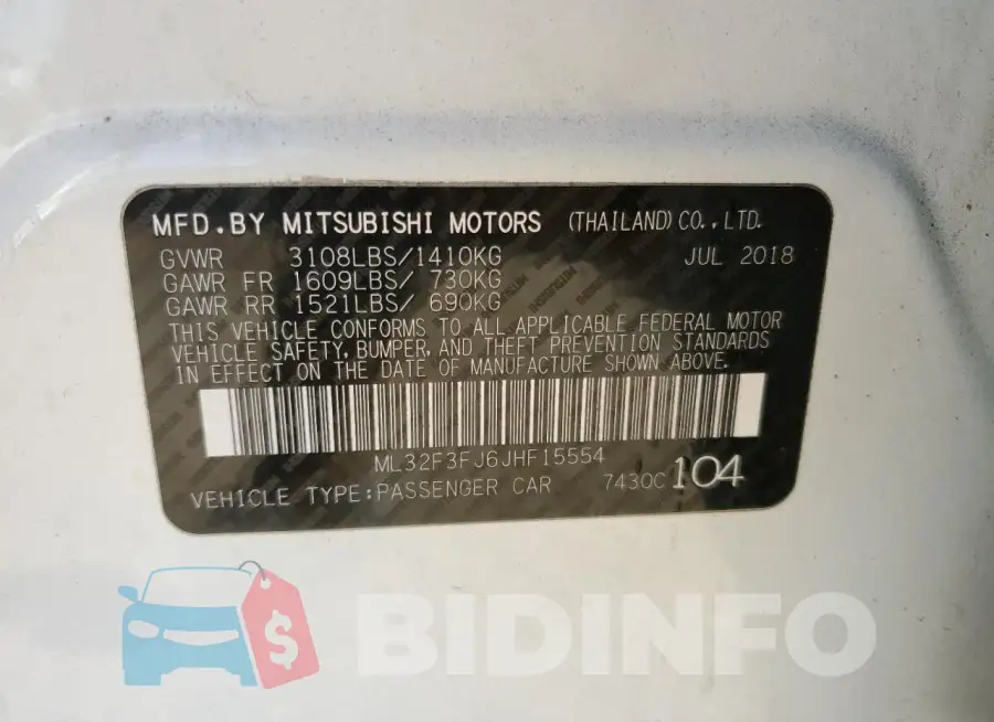 ML32F3FJ6JHF15554 Photo# 13