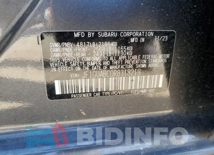 JF1GUABC0R8318219 Photo# 12