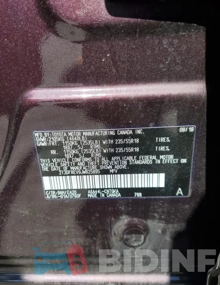 2T3DFREV9JW825895 Photo# 14