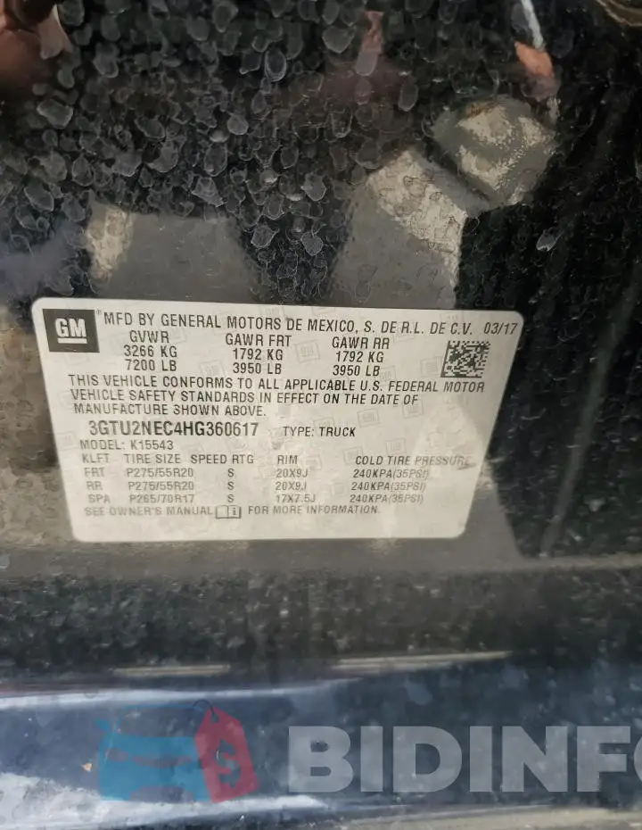 3GTU2NEC4HG360617 Photo# 12