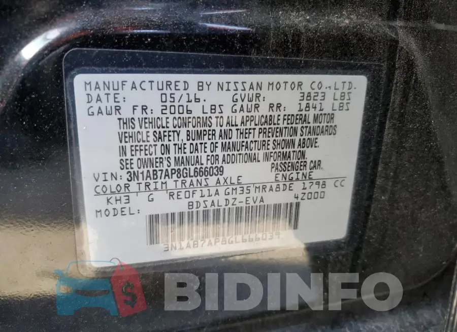 3N1AB7AP8GL666039 Photo# 12